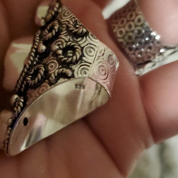 New Baltic Amber & Citrine 925 Silver Statement Ring. - Picture 13 of 13